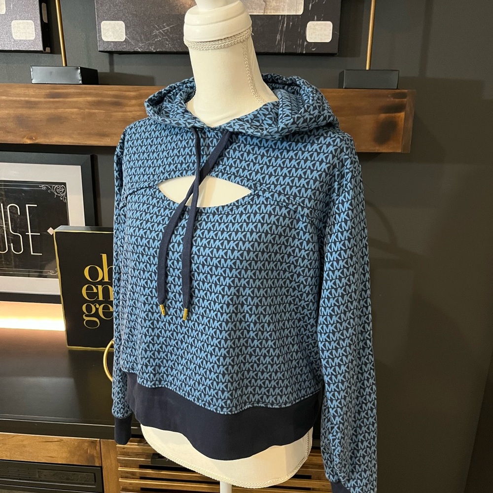Michael Kors navy logo sweatshirt
